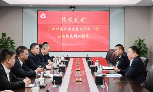 欽州市欽南區(qū)委書記黃登成一行蒞臨桐昆調(diào)研